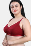 Maroon Clothing Single Layered Non Wired Full Coverage Super Support Bra (Pack of 2) - Multicolor — thumbnail 3